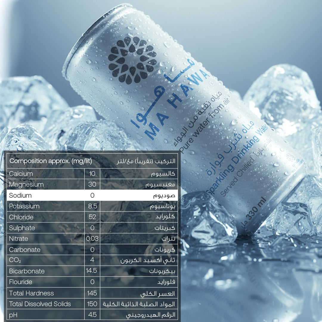 Ma Hawa Sparkling Water 330ml Can - 24 Cans/Pack