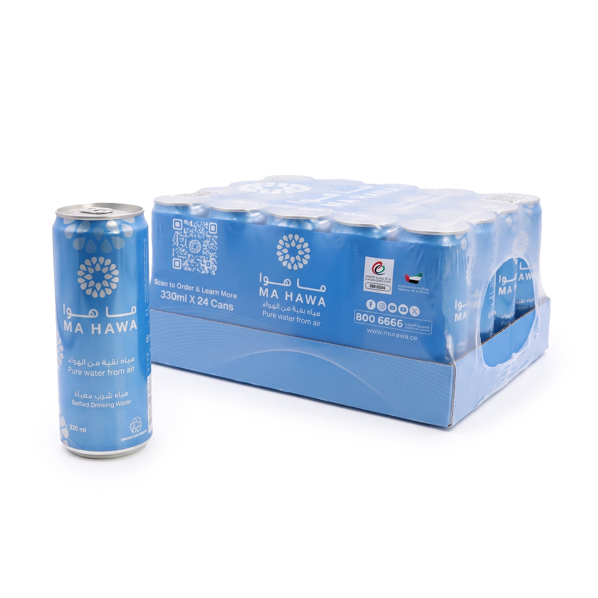 Ma Hawa Still Water 330ml Can - 24 Cans/Pack