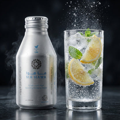 Ma Hawa Sparkling Water 330ML Aluminium Bottles -  24 Bottles/Pack