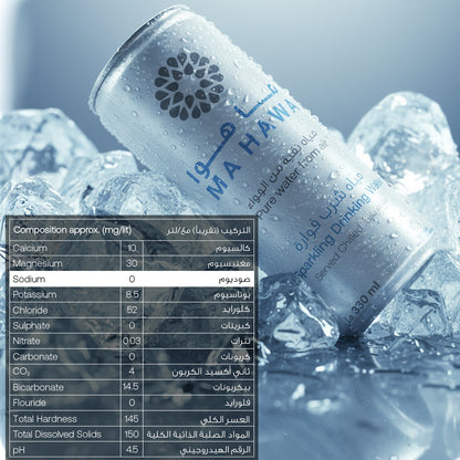 Ma Hawa Sparkling Water 330ml Can - 24 Cans/Pack